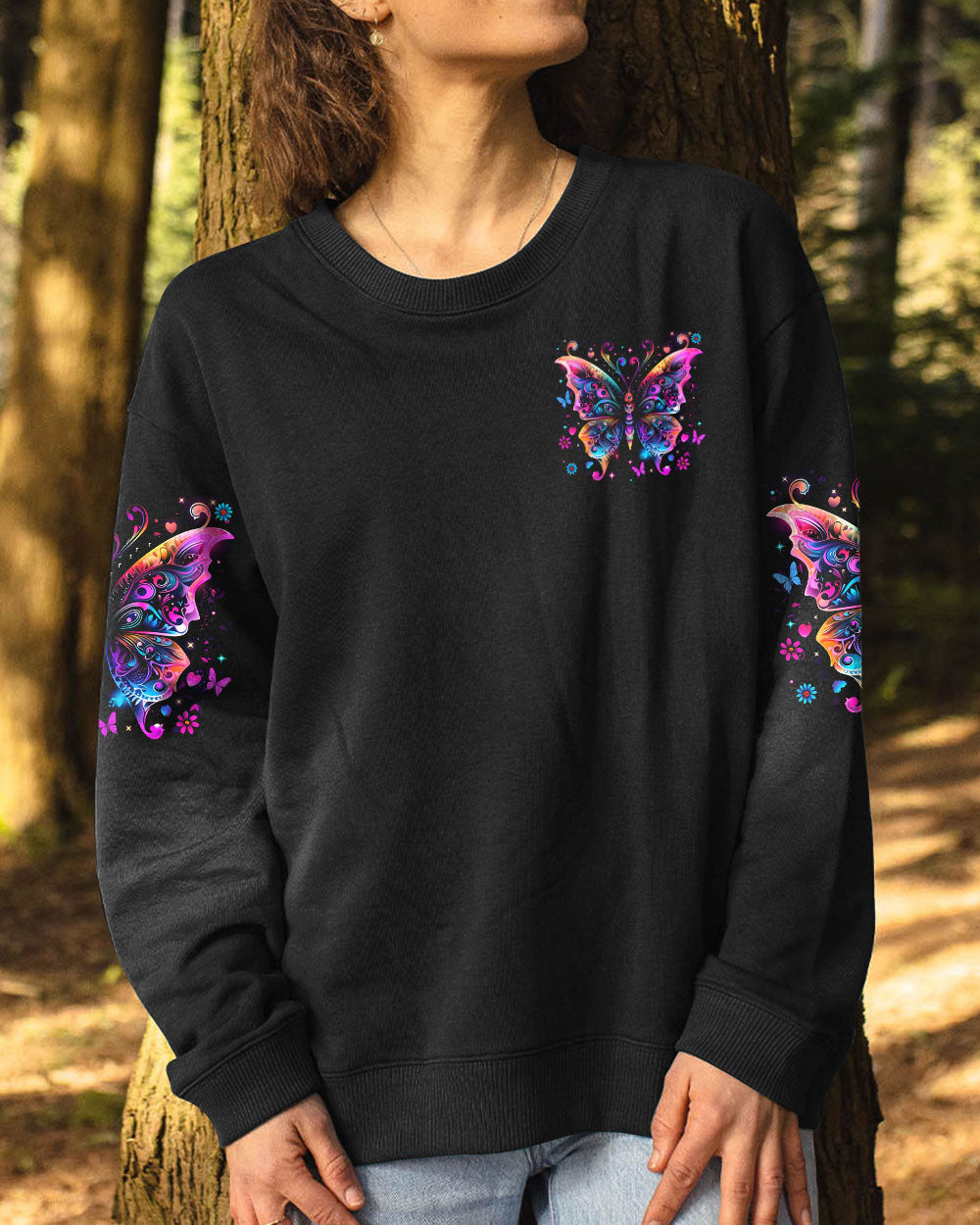 JUST BELIEVE BUTTERFLY ALL OVER PRINT - TYTM0907251