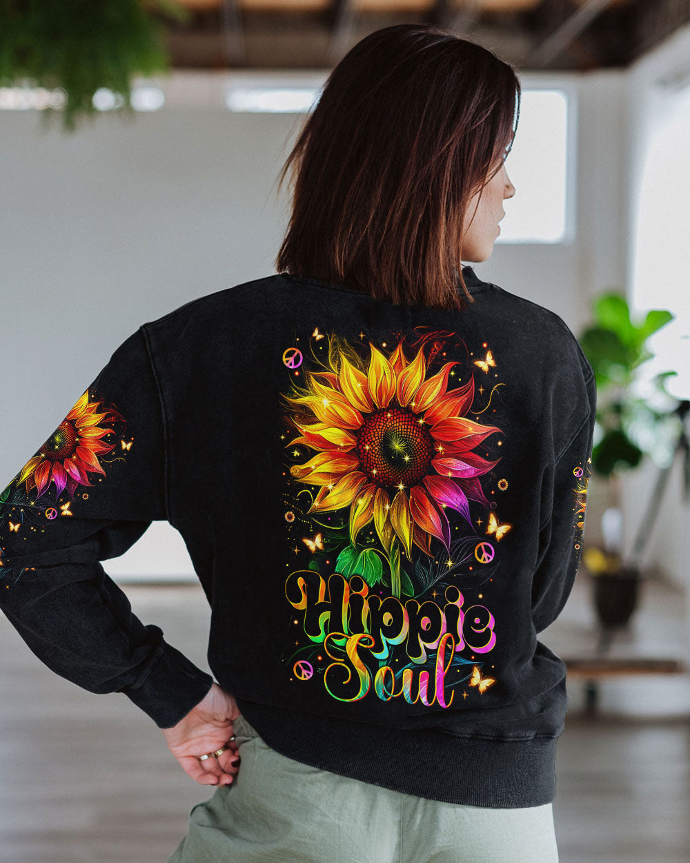 HIPPIE SOUL SUNFLOWER ALL OVER PRINT - TYTM1002252