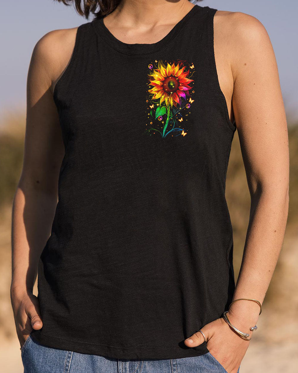 HIPPIE SOUL SUNFLOWER ALL OVER PRINT - TYTM1002252
