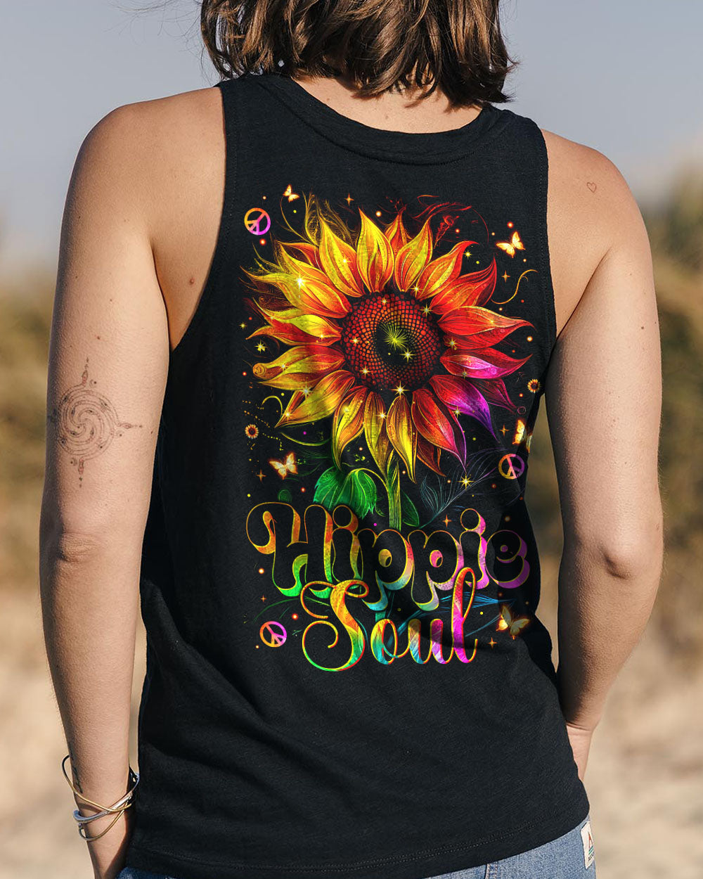 HIPPIE SOUL SUNFLOWER ALL OVER PRINT - TYTM1002252