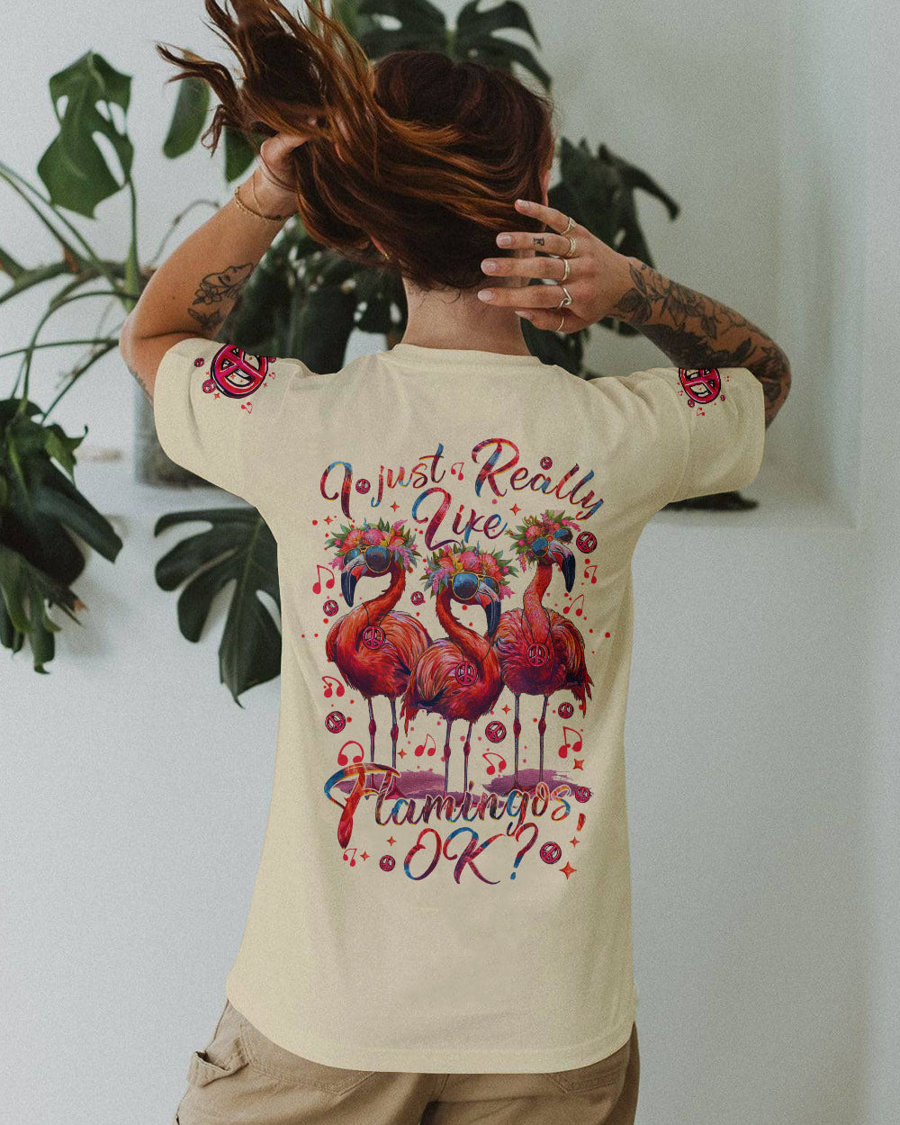 I JUST REALLY LIKE FLAMINGOS OK ALL OVER PRINT - TYTM1004242