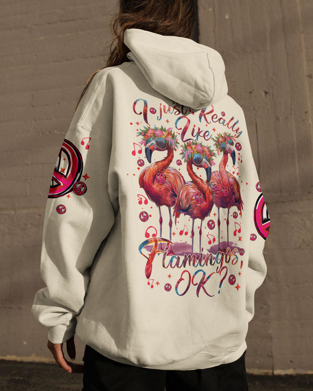 I JUST REALLY LIKE FLAMINGOS OK ALL OVER PRINT - TYTM1004242