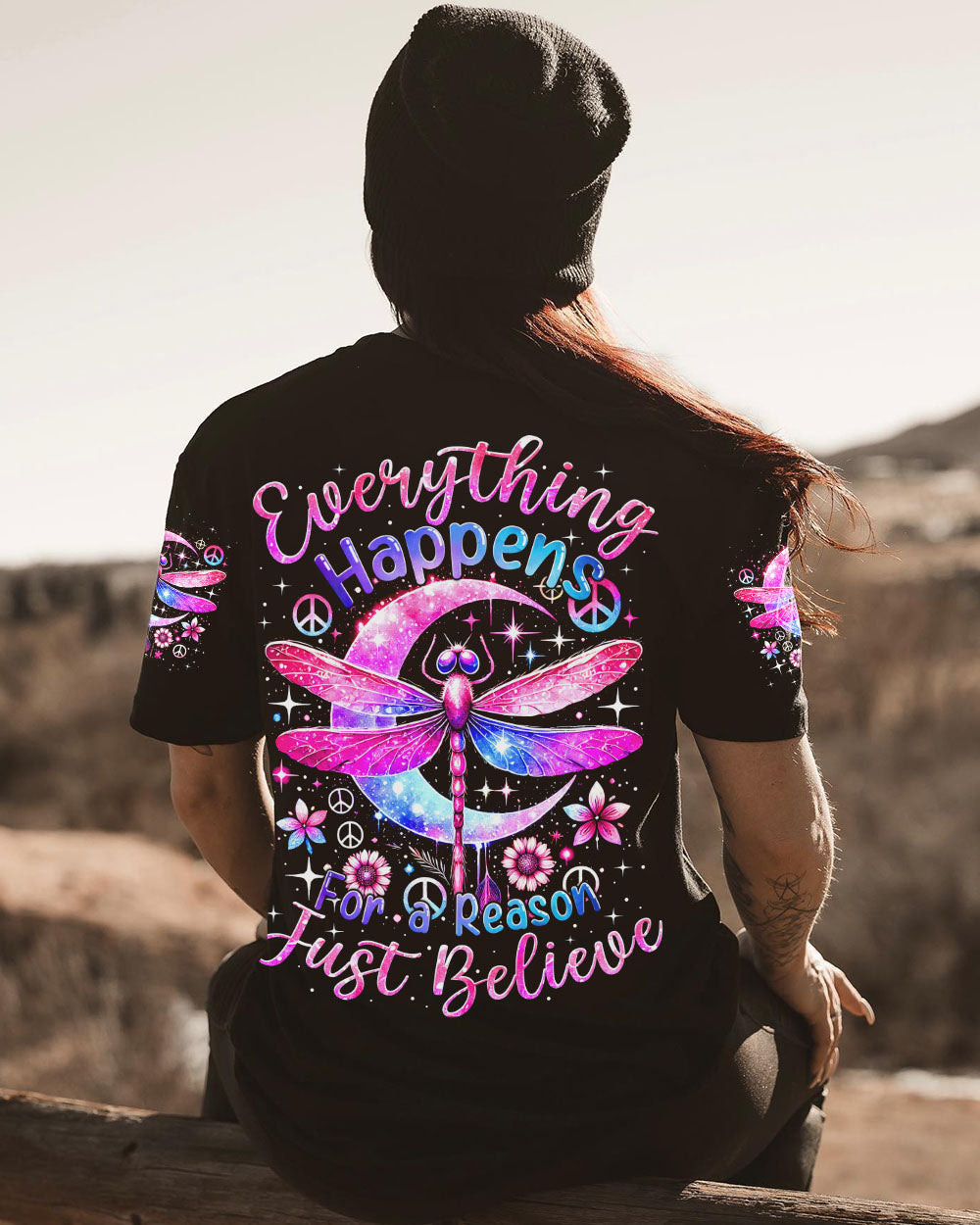 JUST BELIEVE DRAGONFLY ALL OVER PRINT - TYTM1007243