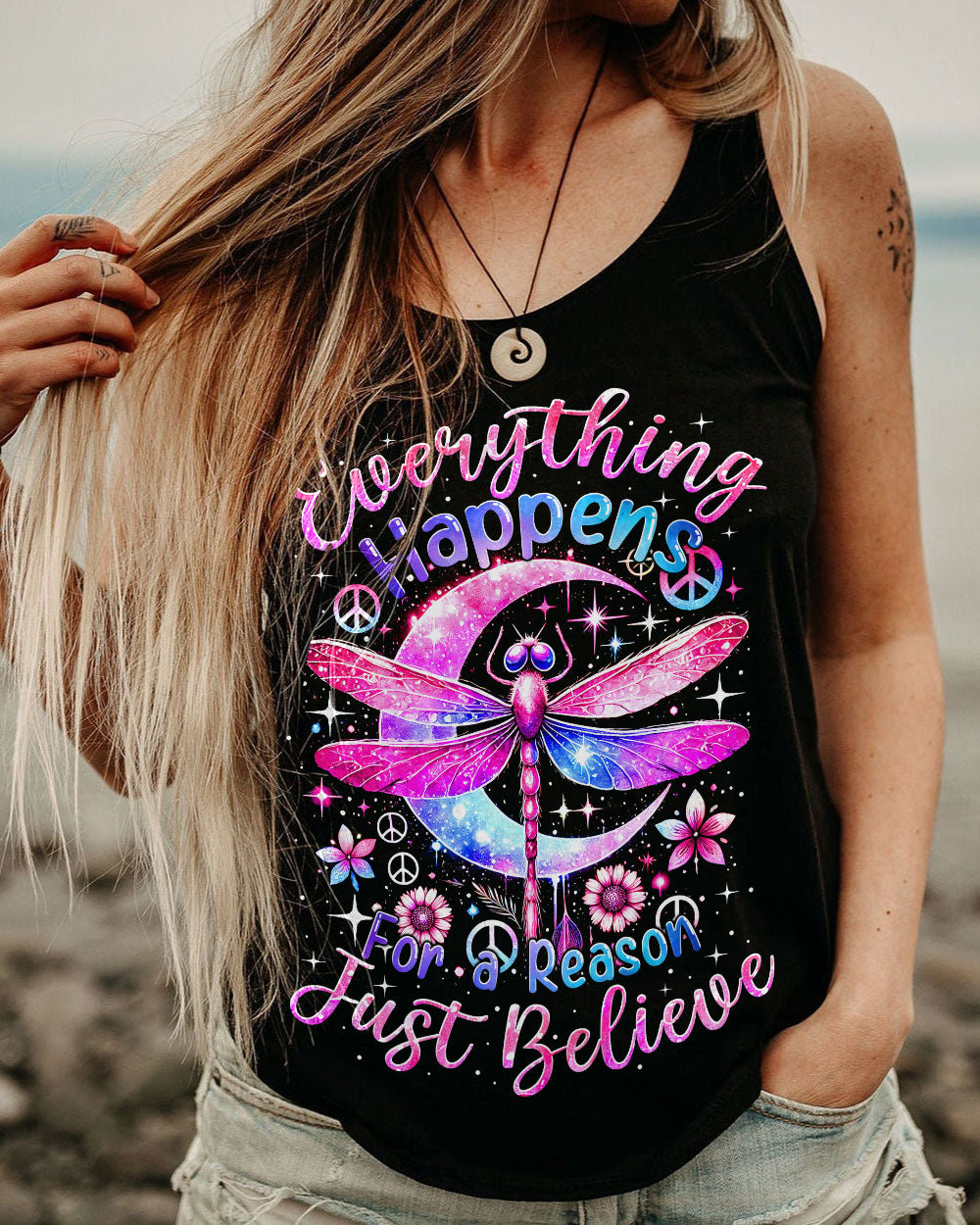 JUST BELIEVE DRAGONFLY ALL OVER PRINT - TYTM1007243