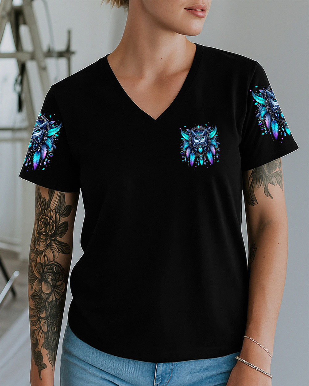 HELLO DARKNESS MY OLD FRIEND OWL HIPPIE ALL OVER PRINT - TYTM1007251