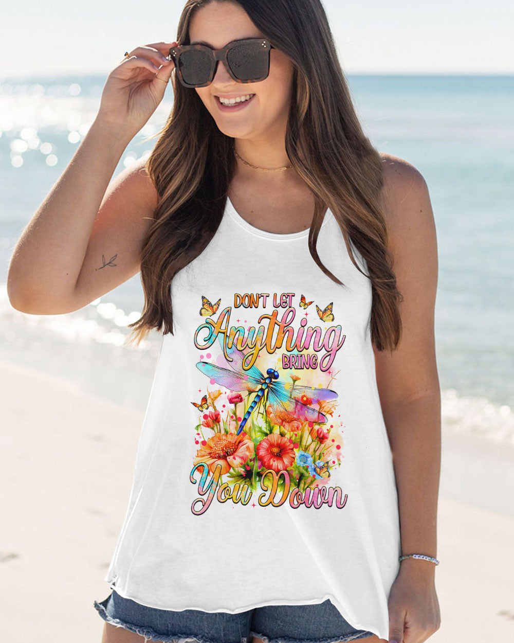 DON'T LET ANYTHING BRING YOU DOWN DRAGONFLY ALL OVER PRINT - TYTM1008232