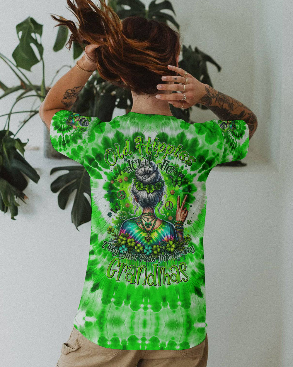 OLD HIPPIES TIE DYE PATRICK'S DAY ALL OVER PRINT - TYTM1101241