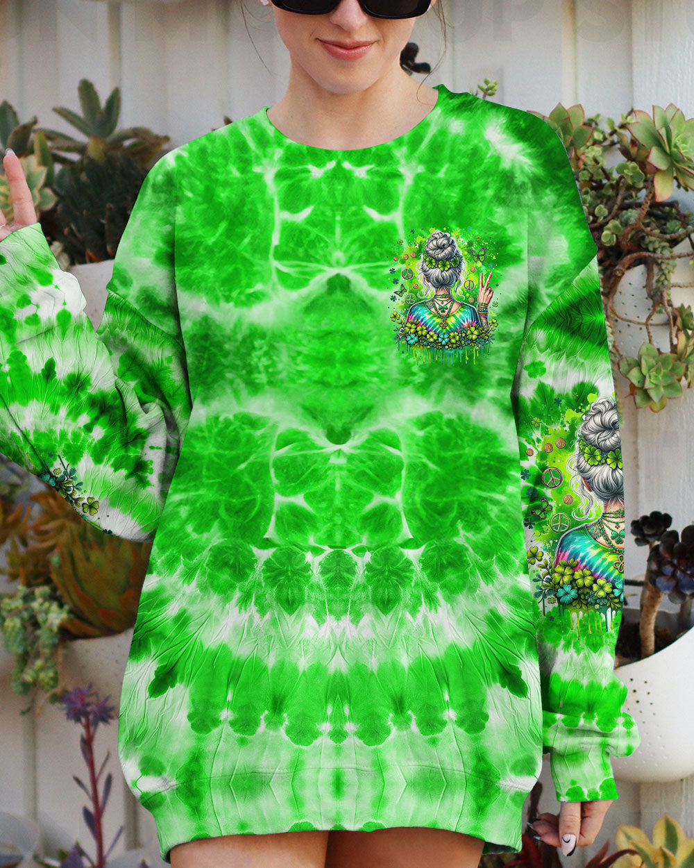 OLD HIPPIES TIE DYE PATRICK'S DAY ALL OVER PRINT - TYTM1101241