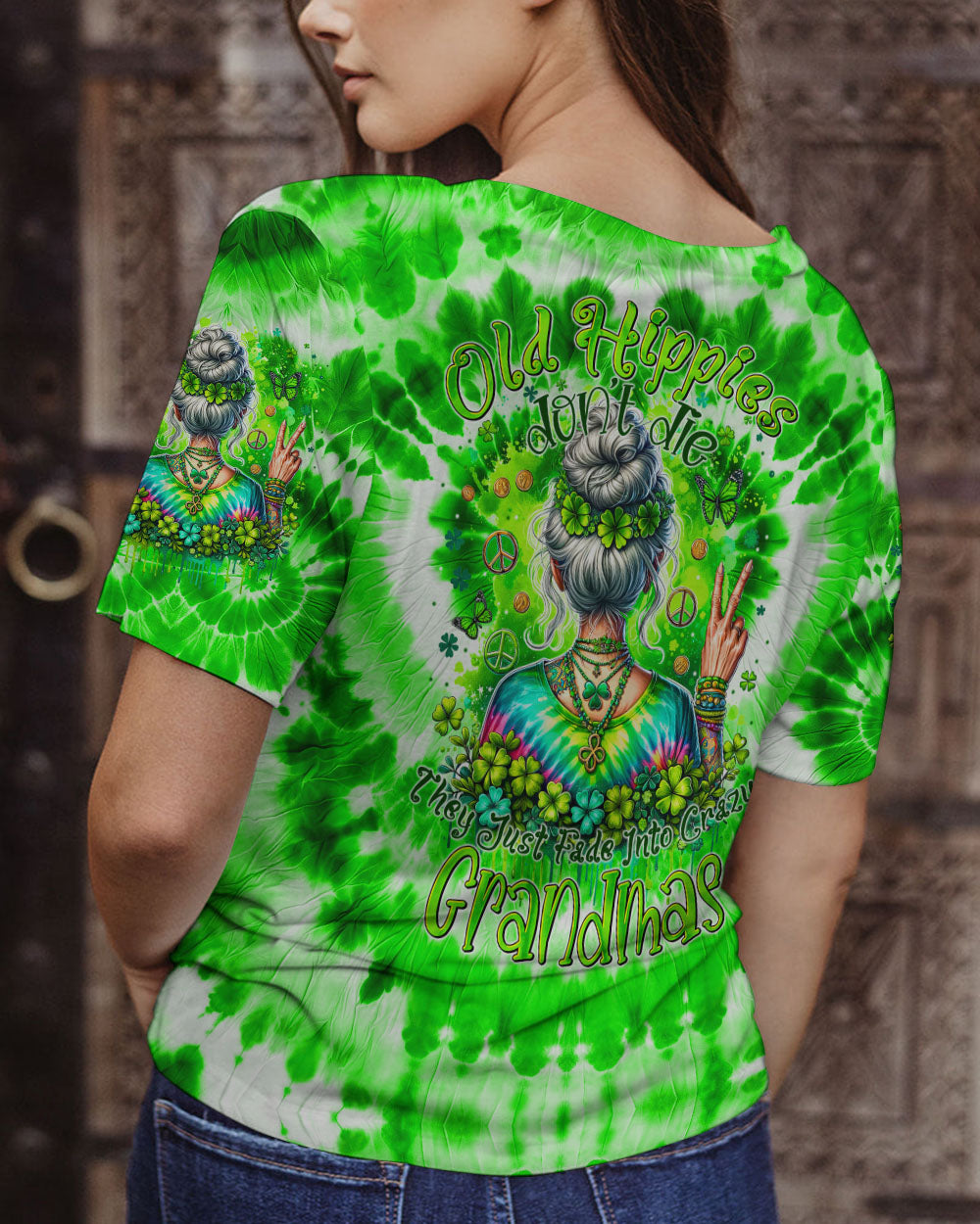 OLD HIPPIES TIE DYE PATRICK'S DAY ALL OVER PRINT - TYTM1101241