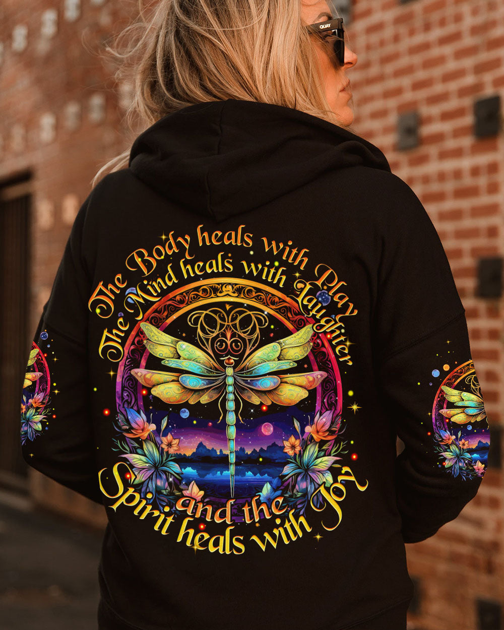 SPIRIT HEALS WITH JOY DRAGONFLY ALL OVER PRINT - TYTM1107231