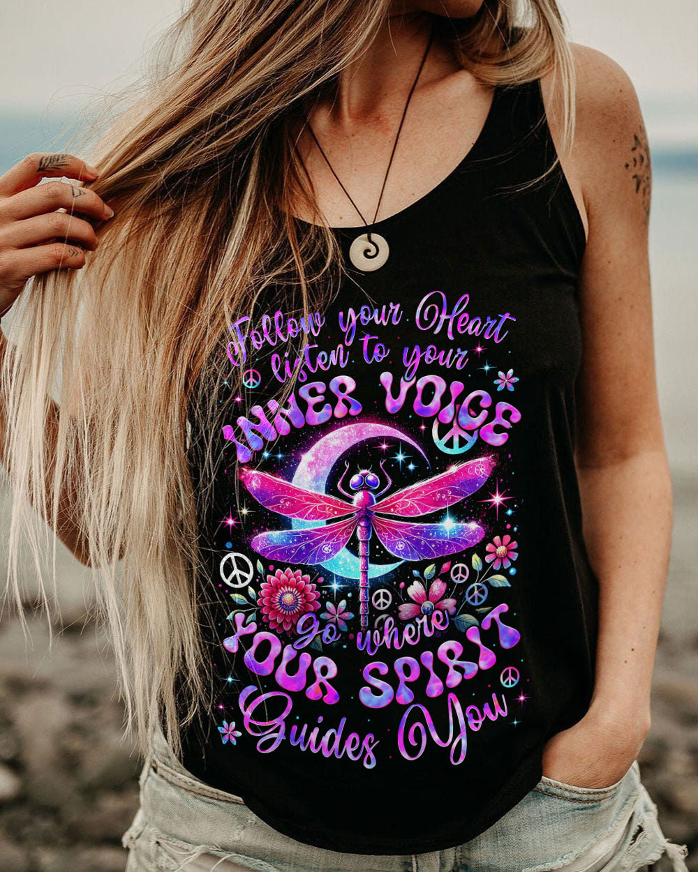 FOLLOW YOUR HEART DRAGONGLY ALL OVER PRINT - TYTM1107242