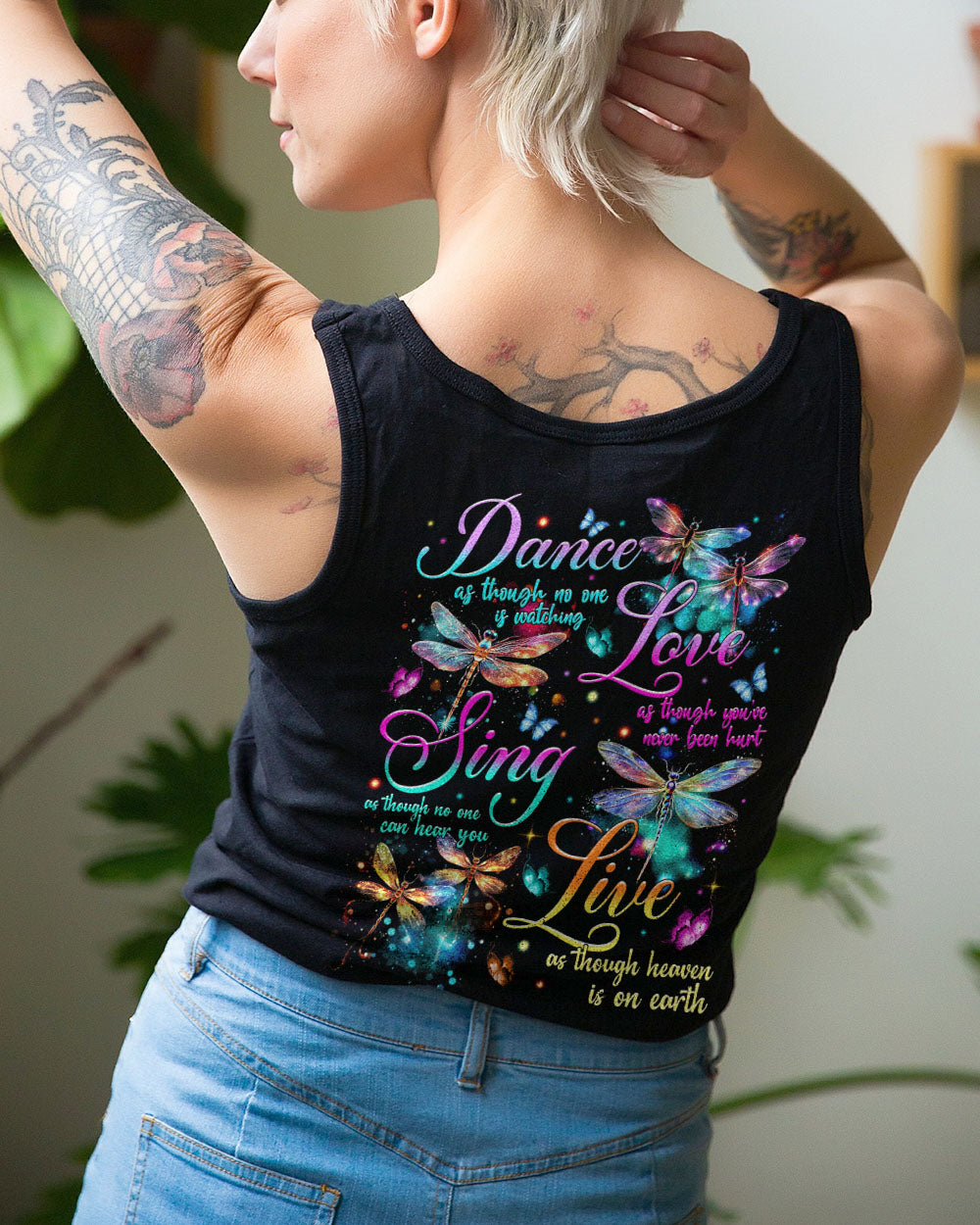 DANCE AS THOUGH NO ONE IS WATCHING DRAGONFLY ALL OVER PRINT - TYTM1108231