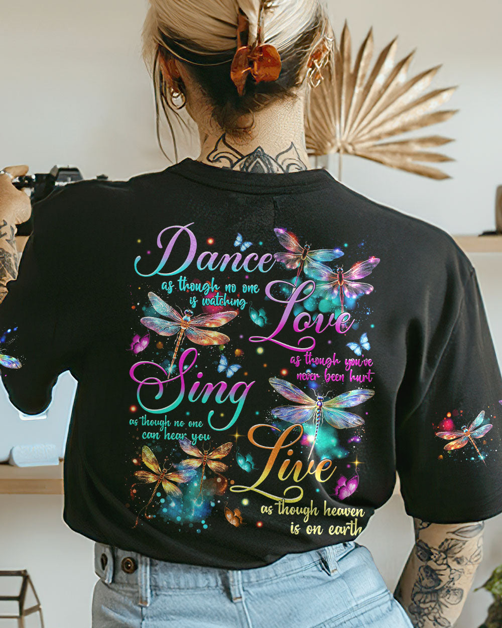 DANCE AS THOUGH NO ONE IS WATCHING DRAGONFLY ALL OVER PRINT - TYTM1108231