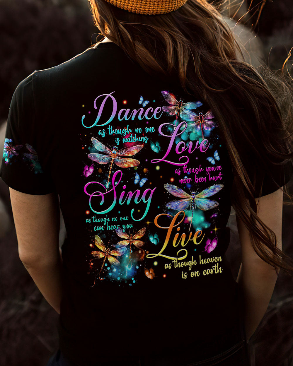 DANCE AS THOUGH NO ONE IS WATCHING DRAGONFLY ALL OVER PRINT - TYTM1108231