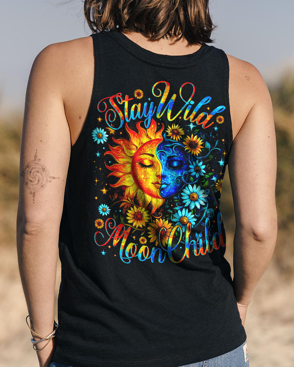 STAY WILD MOON CHILD SUN AND MOON ALL OVER PRINT - TYTM1112242