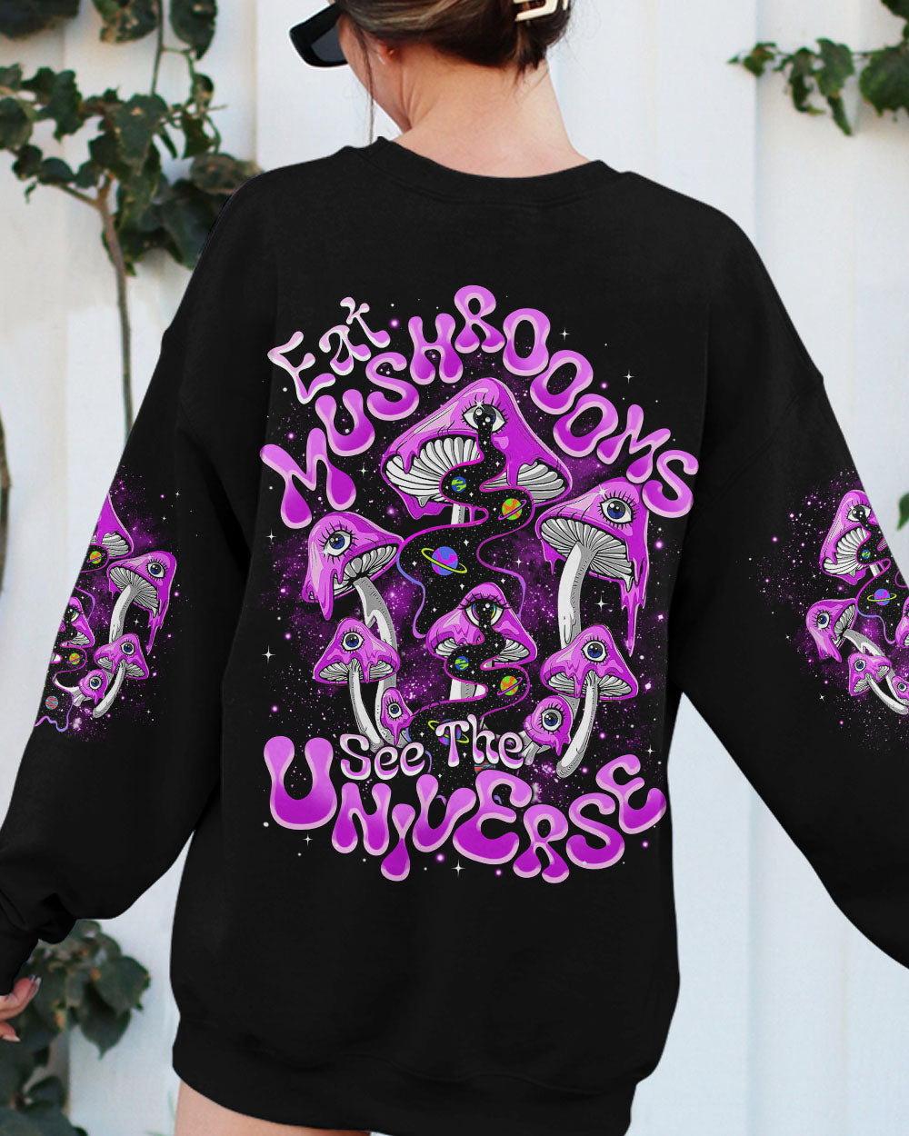 EAT MUSHROOMS SEE THE UNIVERSE ALL OVER PRINT - TYTM1207244