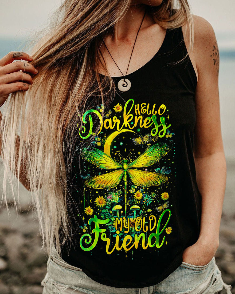 HELLO DARKNESS MY OLD FRIEND DRAGONFLY ALL OVER PRINT - TYTM1212241