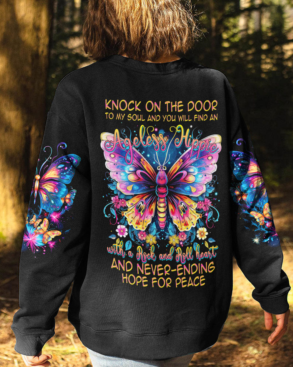 KNOCK ON THE DOOR TO MY SOUL BUTTERFLY ALL OVER PRINT - TYTM1406231