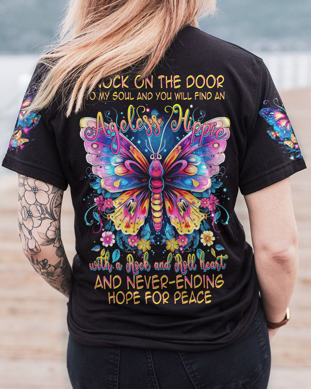 KNOCK ON THE DOOR TO MY SOUL BUTTERFLY ALL OVER PRINT - TYTM1406231