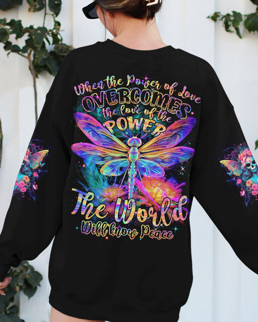 THE WORLD WILL KNOW PEACE DRAGONFLY ALL OVER PRINT - TYTM1407234
