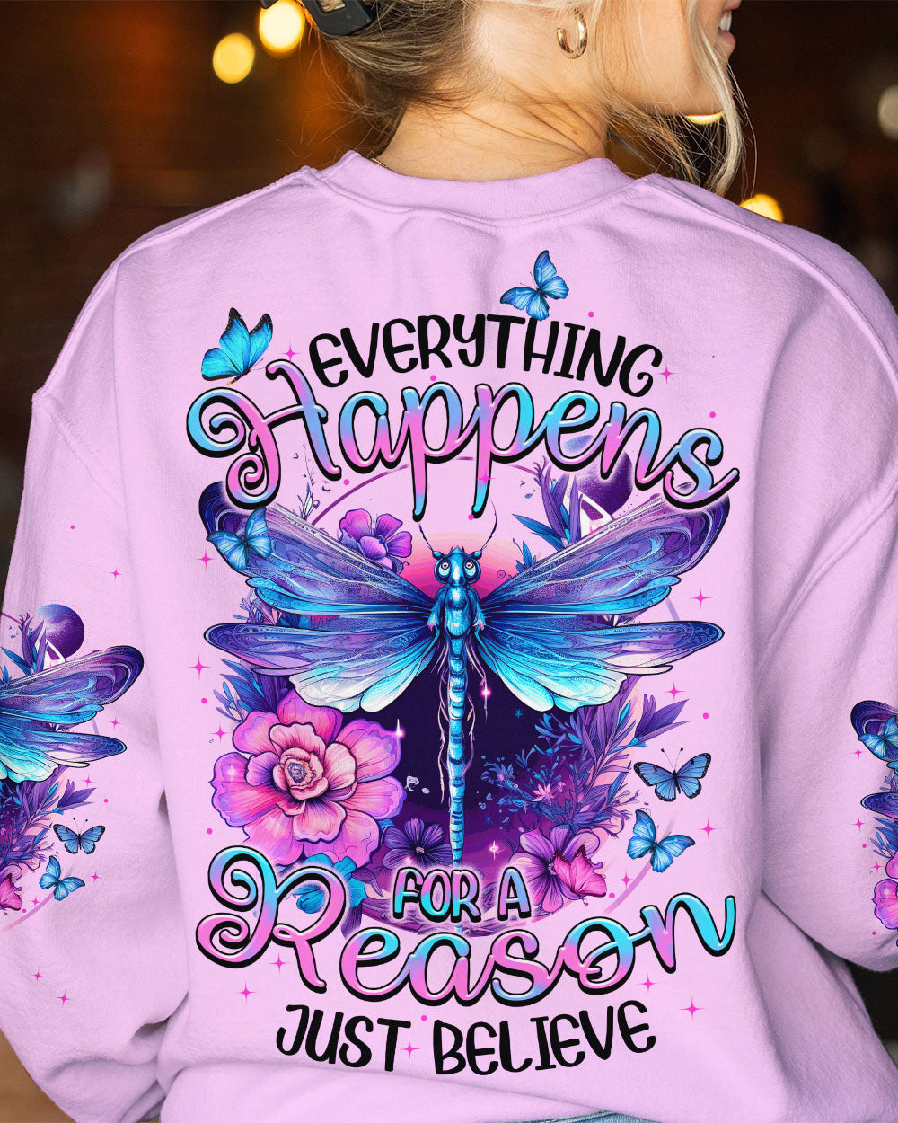 JUST BELIEVE DRAGONFLY ALL OVER PRINT - TYTM1408232