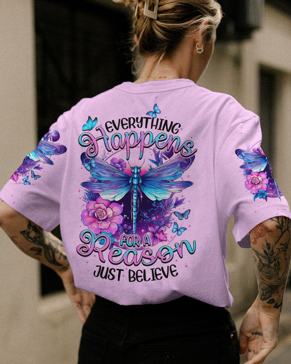 JUST BELIEVE DRAGONFLY ALL OVER PRINT - TYTM1408232