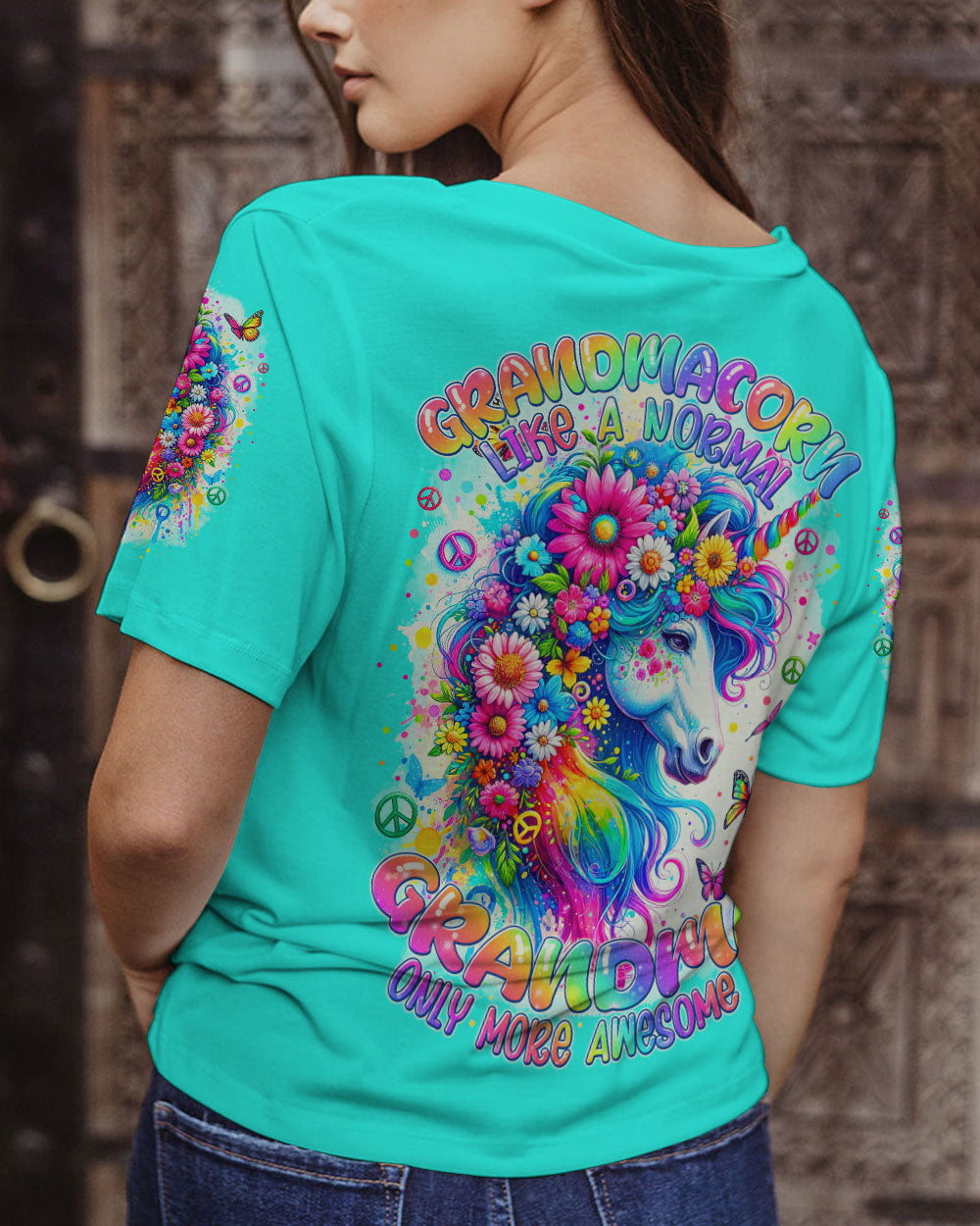 GRANDMACORN IS AWESOME UNICORN ALL OVER PRINT - TYTM1412231