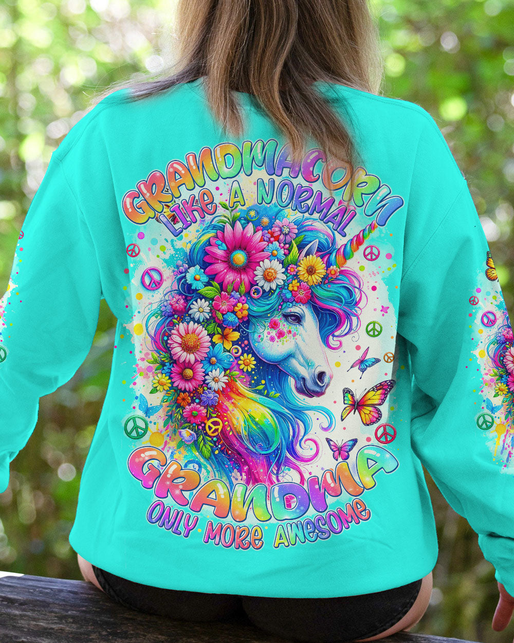 GRANDMACORN IS AWESOME UNICORN ALL OVER PRINT - TYTM1412231