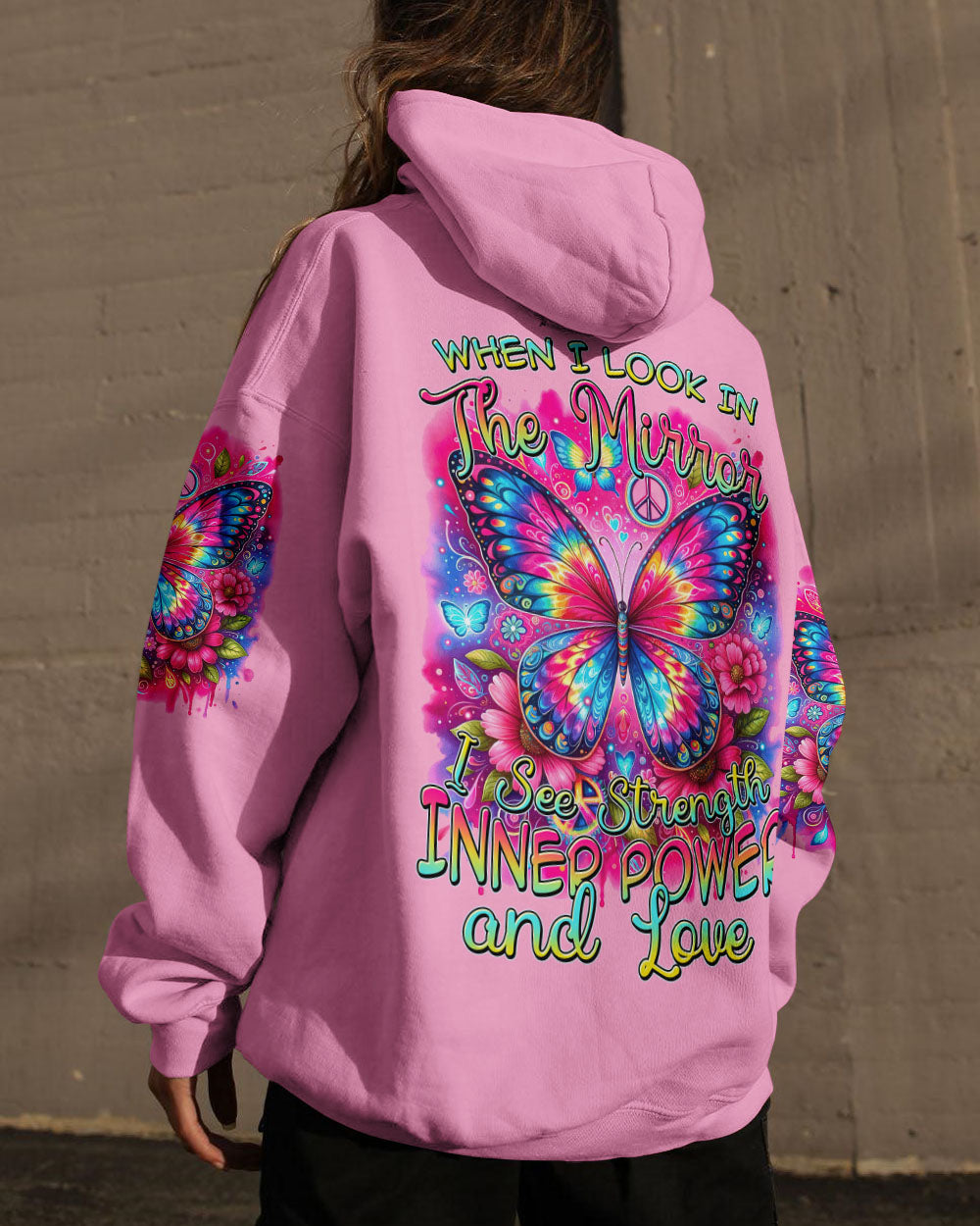 INNER POWER AND LOVE BUTTERFLY ALL OVER PRINT - TYTM1412233
