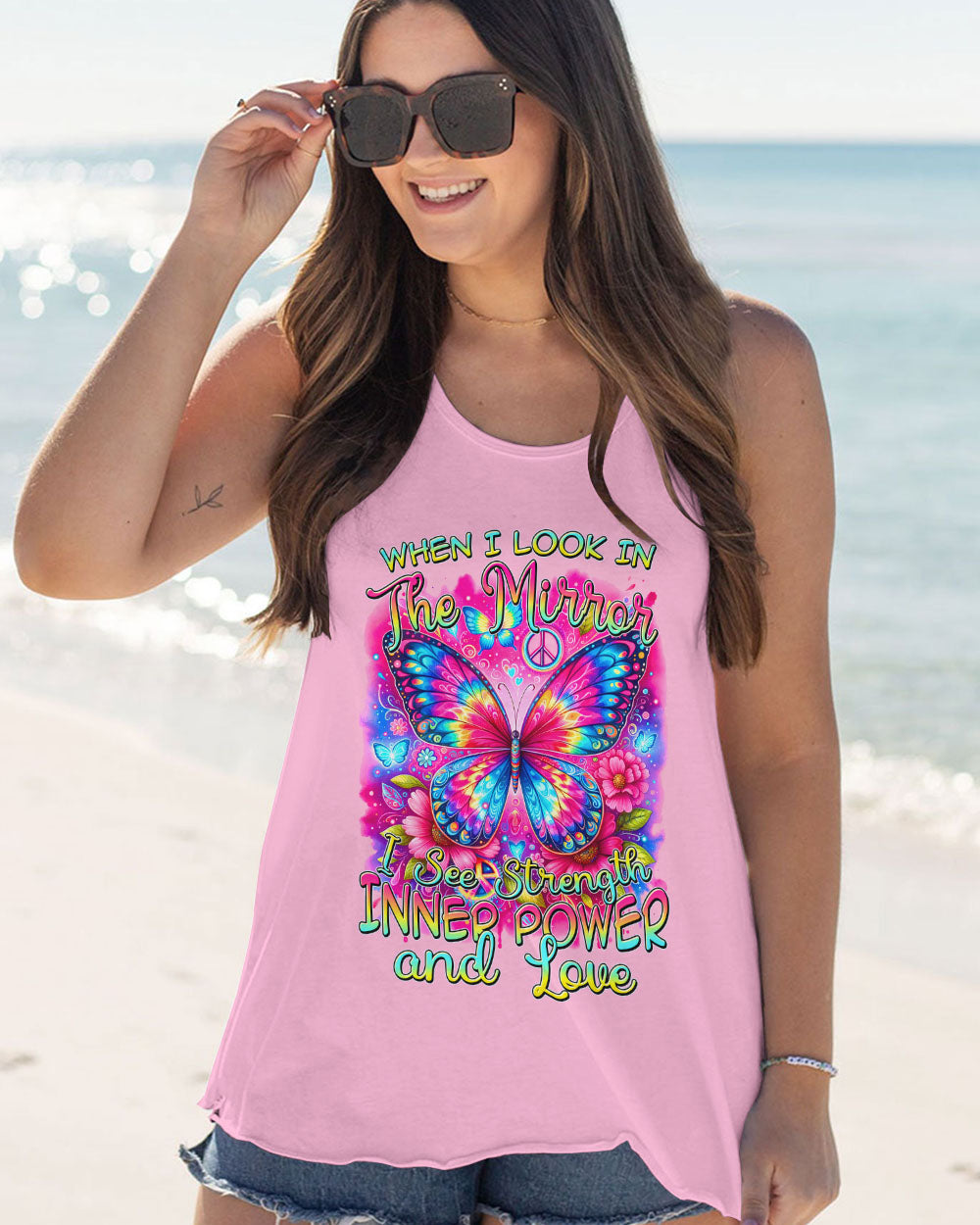 INNER POWER AND LOVE BUTTERFLY ALL OVER PRINT - TYTM1412233
