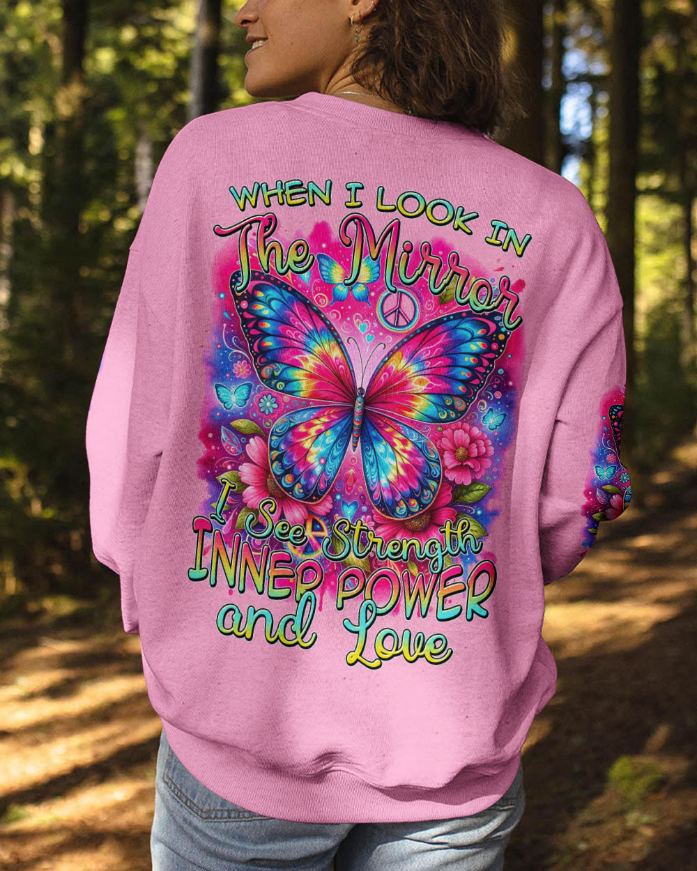 INNER POWER AND LOVE BUTTERFLY ALL OVER PRINT - TYTM1412233