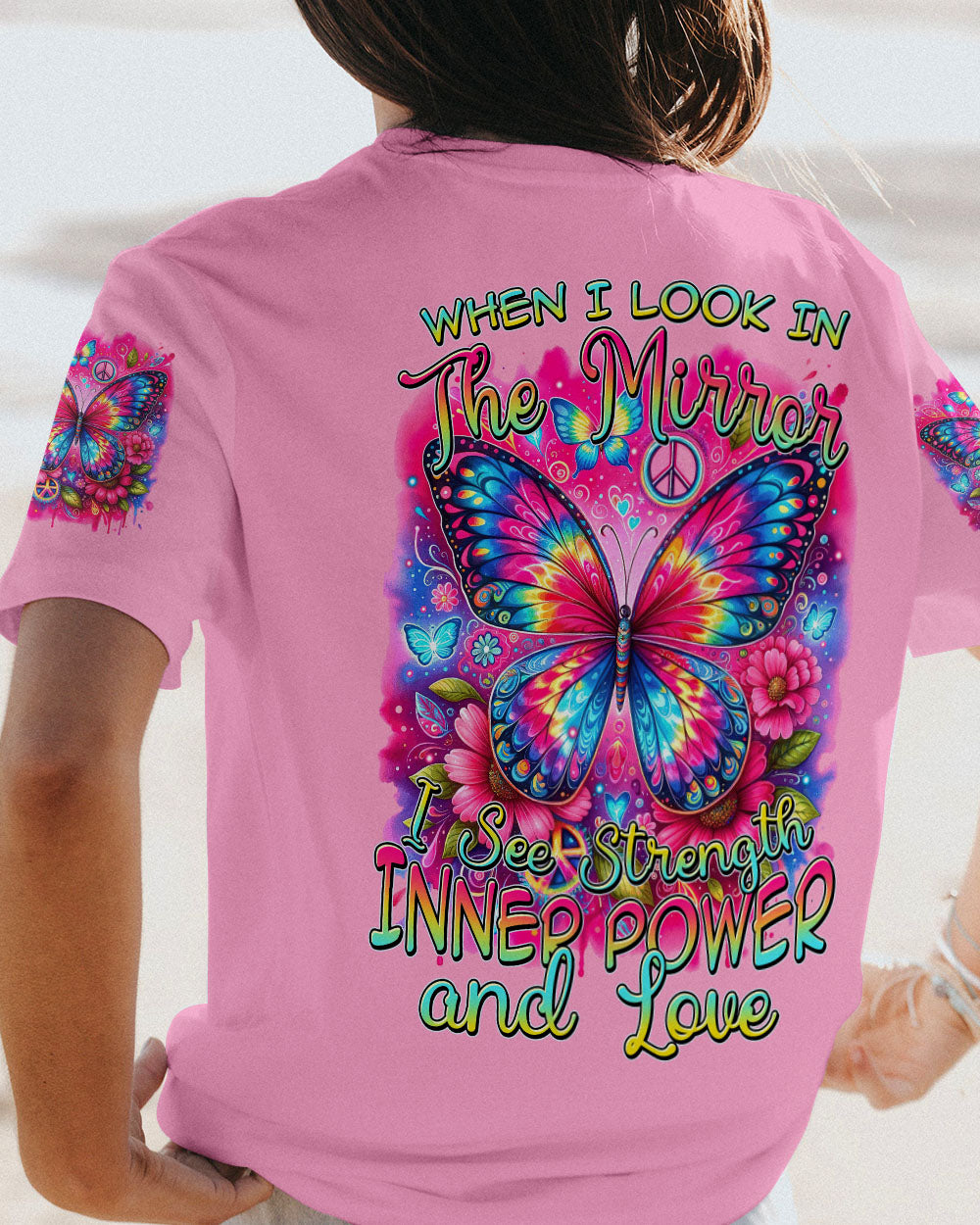 INNER POWER AND LOVE BUTTERFLY ALL OVER PRINT - TYTM1412233