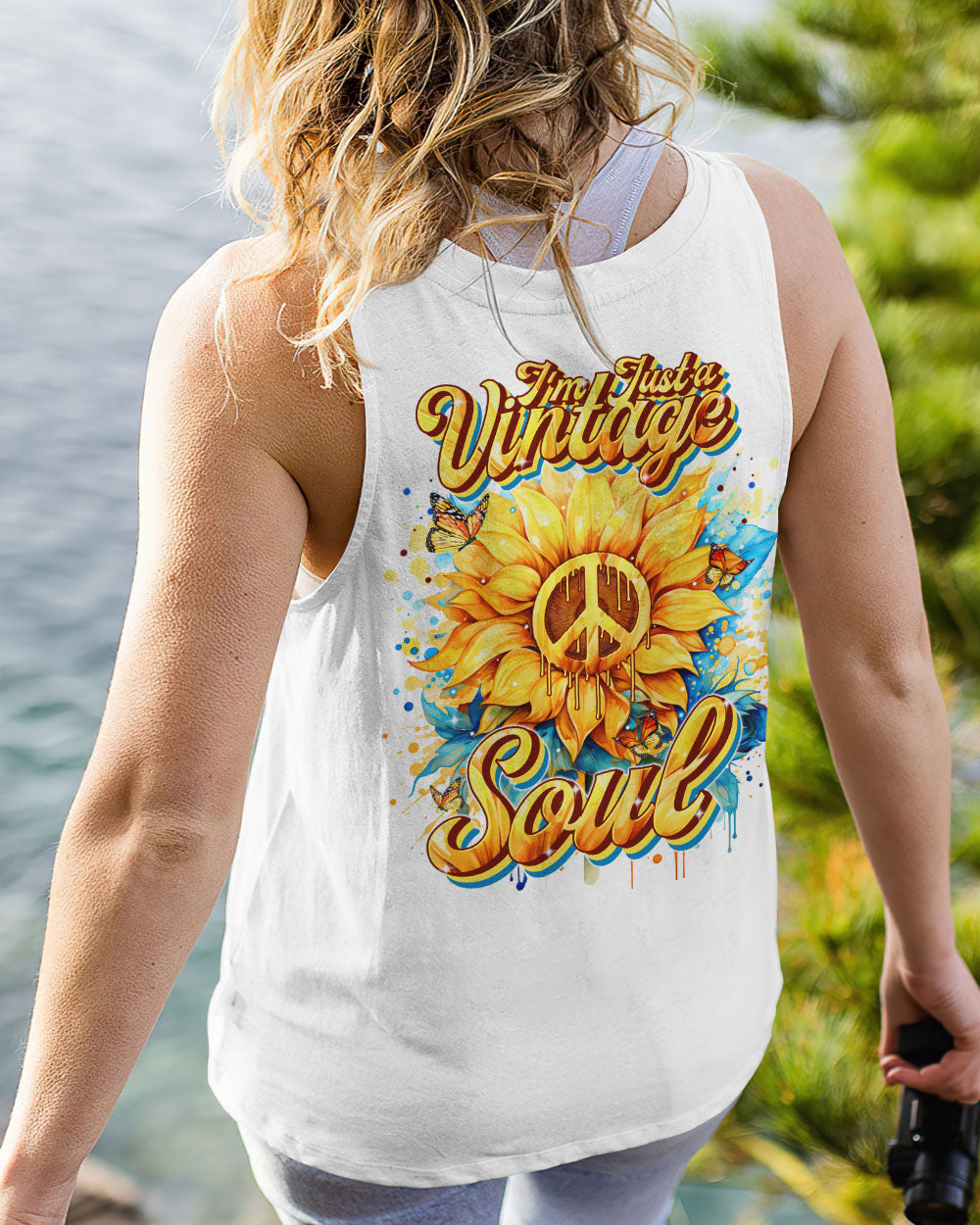 I'M JUST A VINTAGE SOUL SUNFLOWER ALL OVER PRINT - TYTM1501243