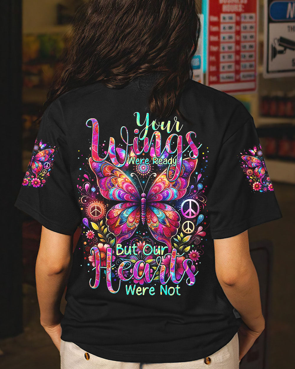 YOUR WINGS WERE READY BUTTERFLY ALL OVER PRINT - TYTM1512231