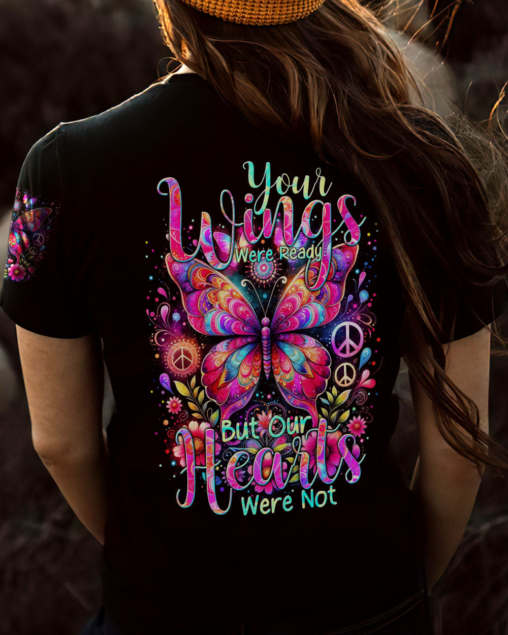 YOUR WINGS WERE READY BUTTERFLY ALL OVER PRINT - TYTM1512231
