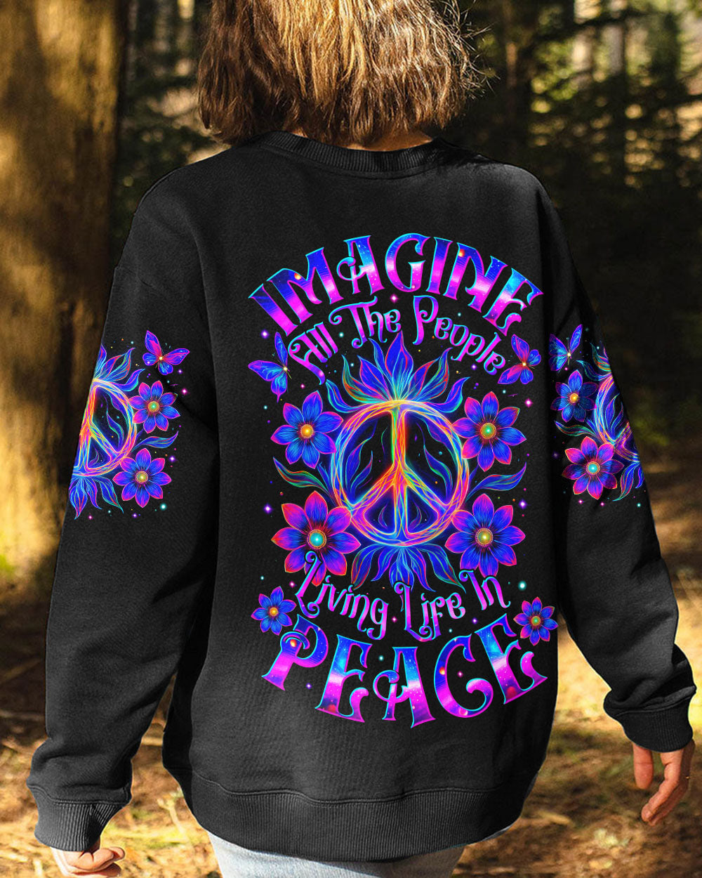 IMAGINE ALL THE PEOPLE LIVING LIFE IN PEACE ALL OVER PRINT - TYTM1604253