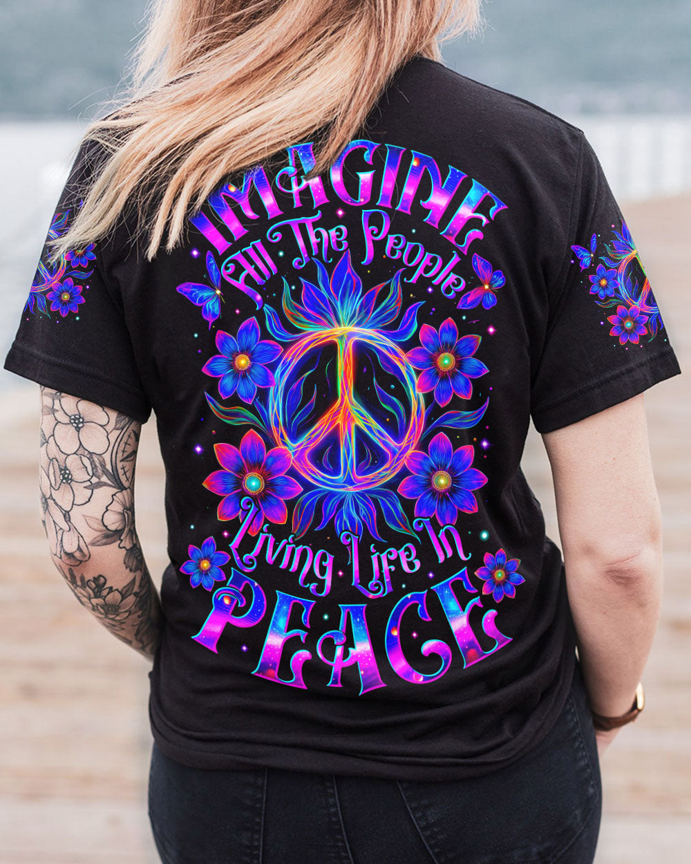 IMAGINE ALL THE PEOPLE LIVING LIFE IN PEACE ALL OVER PRINT - TYTM1604253