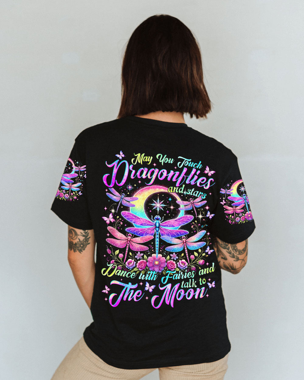 MAY YOU TOUCH DRAGONFLIES AND STARS ALL OVER PRINT - TYTM1702252