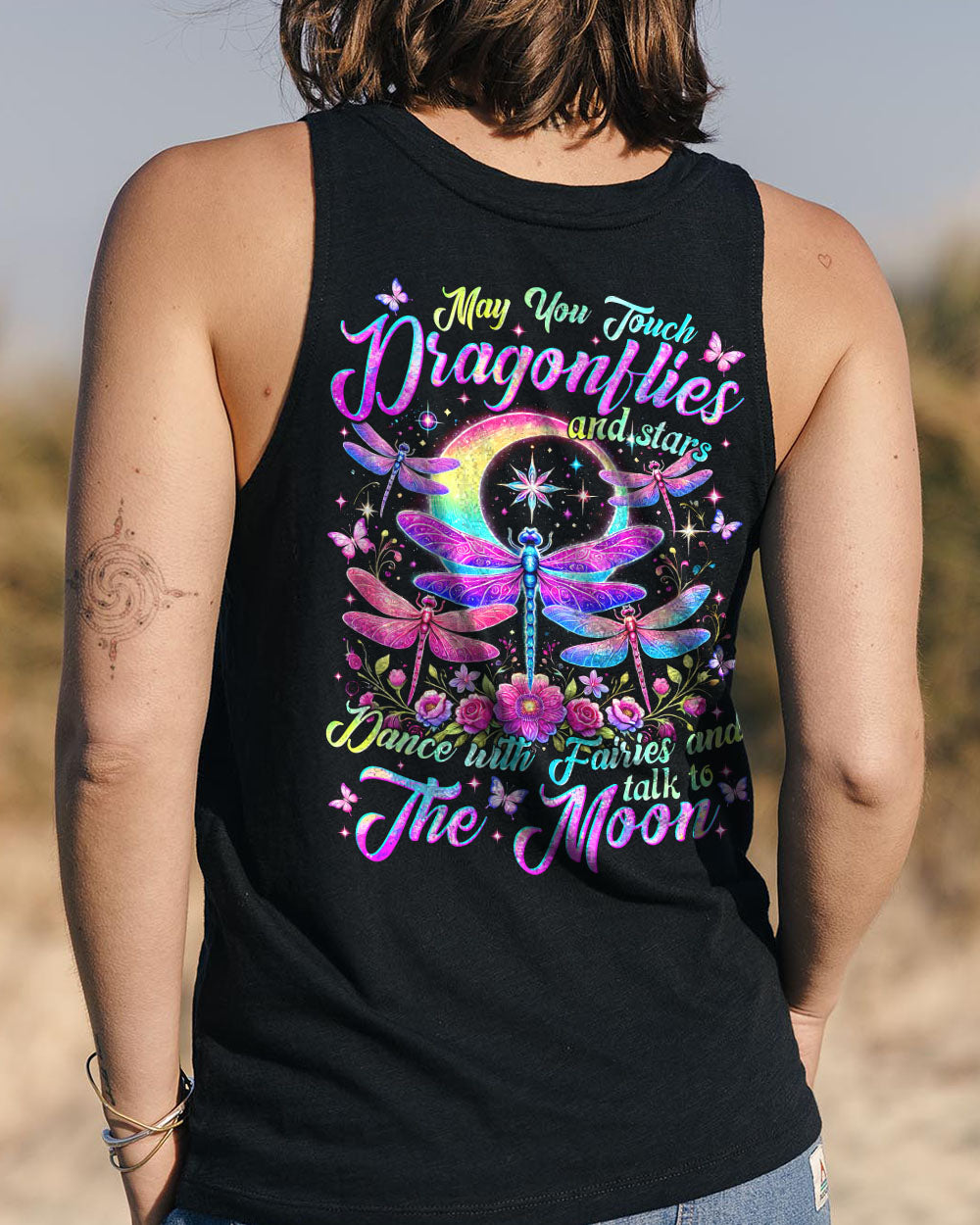 MAY YOU TOUCH DRAGONFLIES AND STARS ALL OVER PRINT - TYTM1702252
