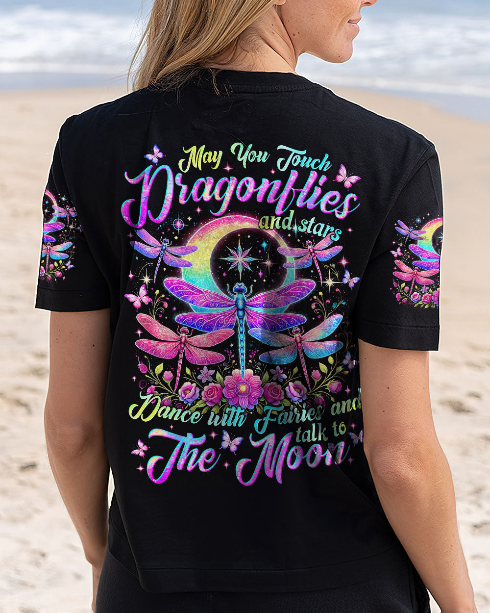 MAY YOU TOUCH DRAGONFLIES AND STARS ALL OVER PRINT - TYTM1702252