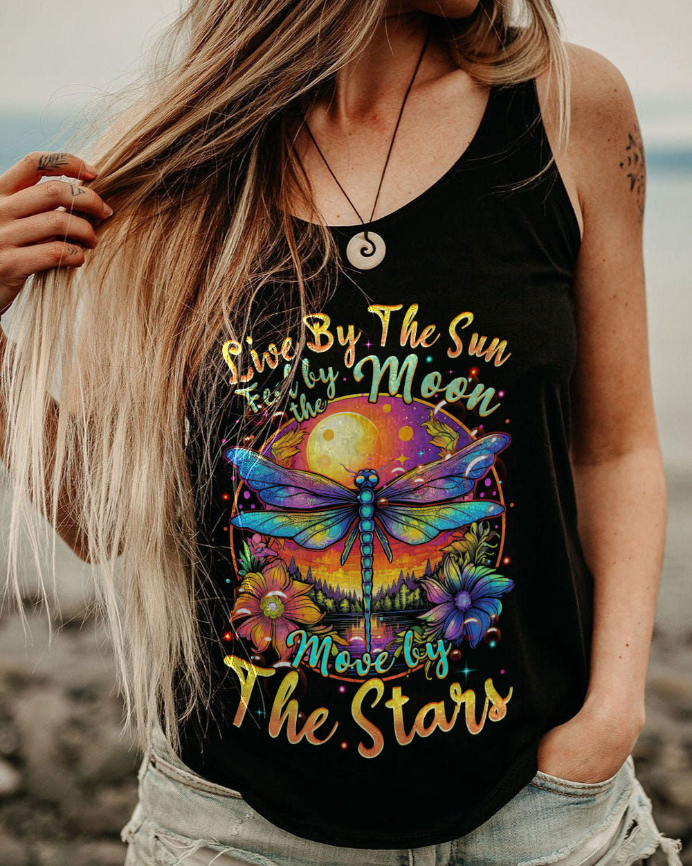 LIVE BY THE SUN DRAGONFLY ALL OVER PRINT - TYTM1707232