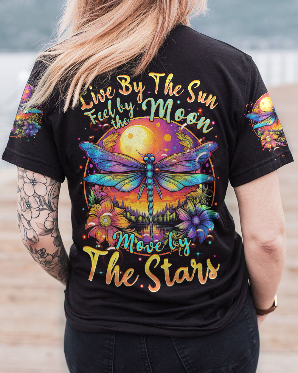 LIVE BY THE SUN DRAGONFLY ALL OVER PRINT - TYTM1707232