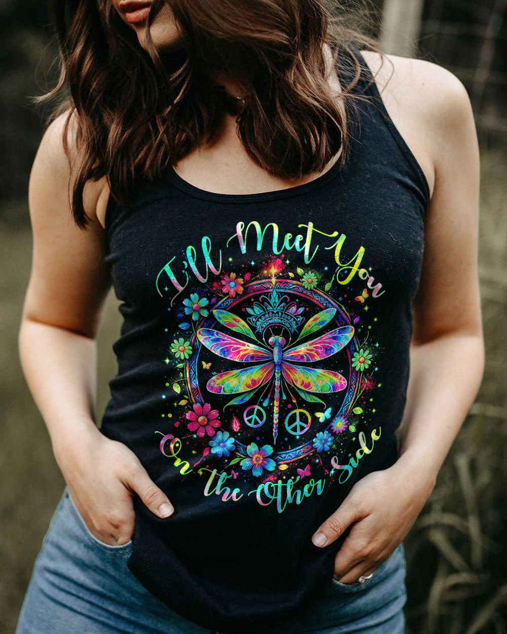 I'LL MEET YOU ON THE OTHER SIDE DRAGONFLY ALL OVER PRINT - TYTM1812231