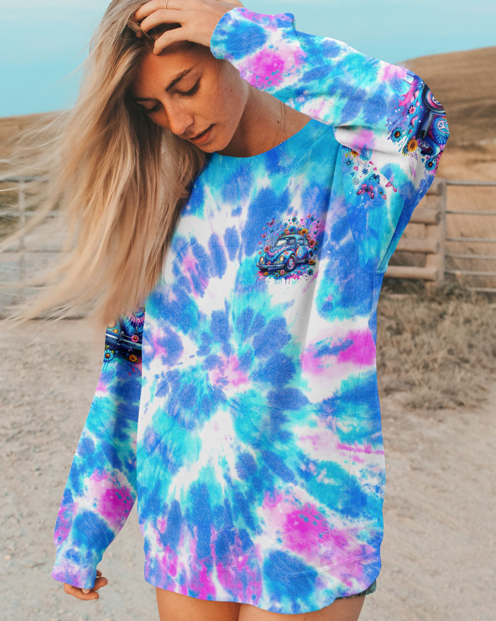 RUNNING AGAINST THE WIND TIE DYE ALL OVER PRINT - TYTM1901242