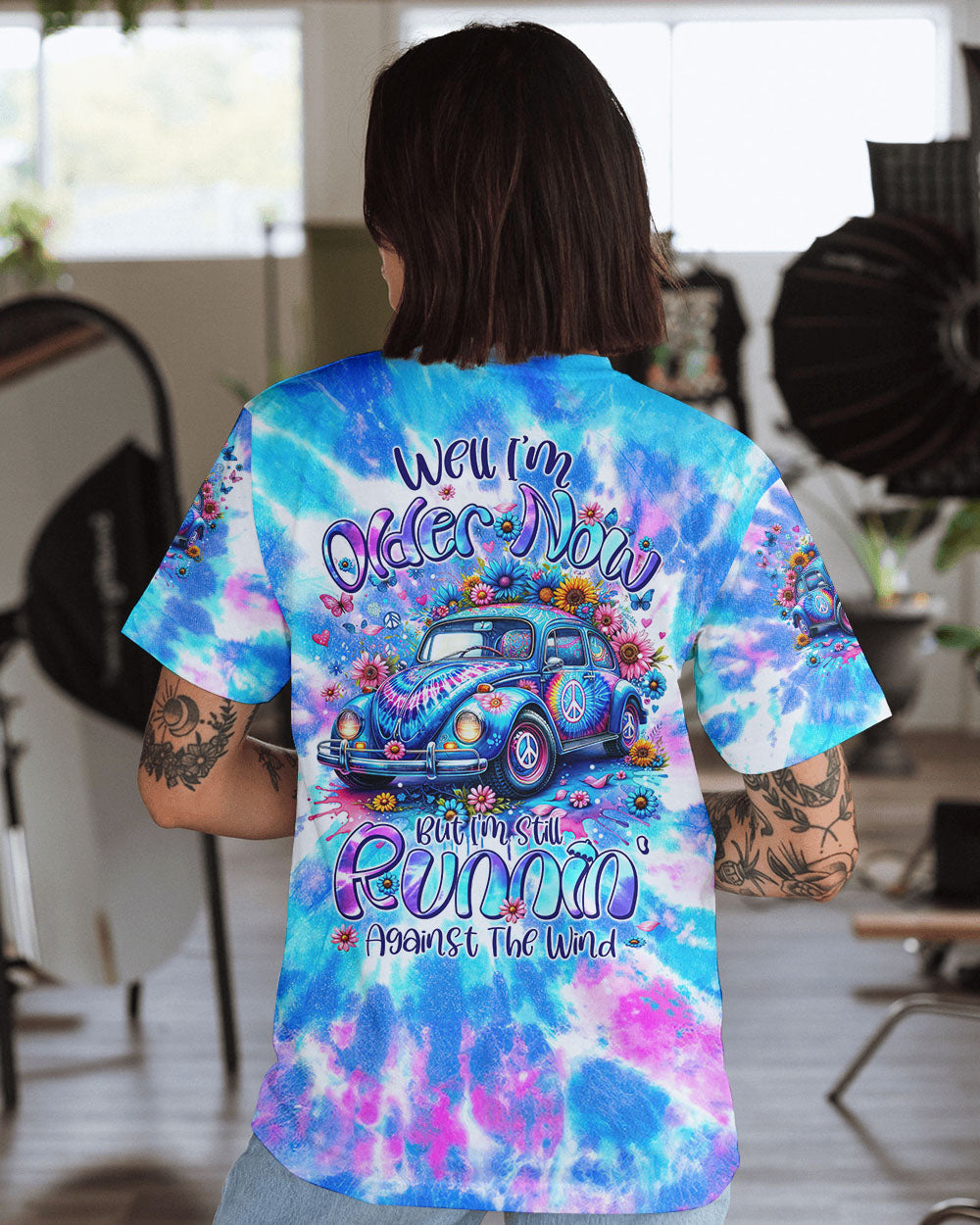RUNNING AGAINST THE WIND TIE DYE ALL OVER PRINT - TYTM1901242