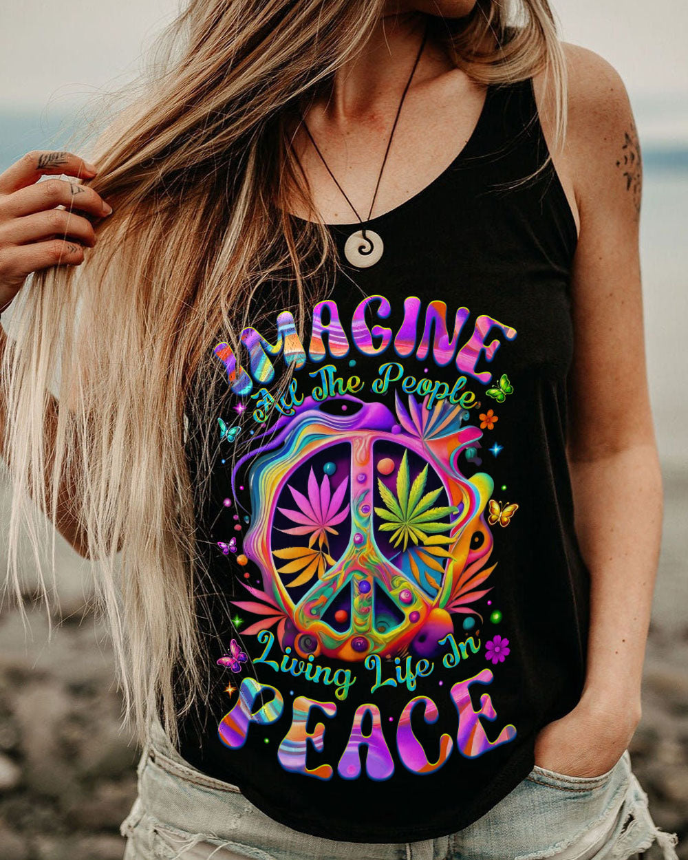 IMAGINE ALL THE PEOPLE LIVING LIFE IN PEACE ALL OVER PRINT - TYTM2005254