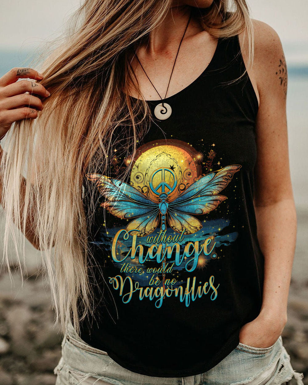 WITHOUT CHANGE NO DRAGONFLIES ALL OVER PRINT - TYTM2007232