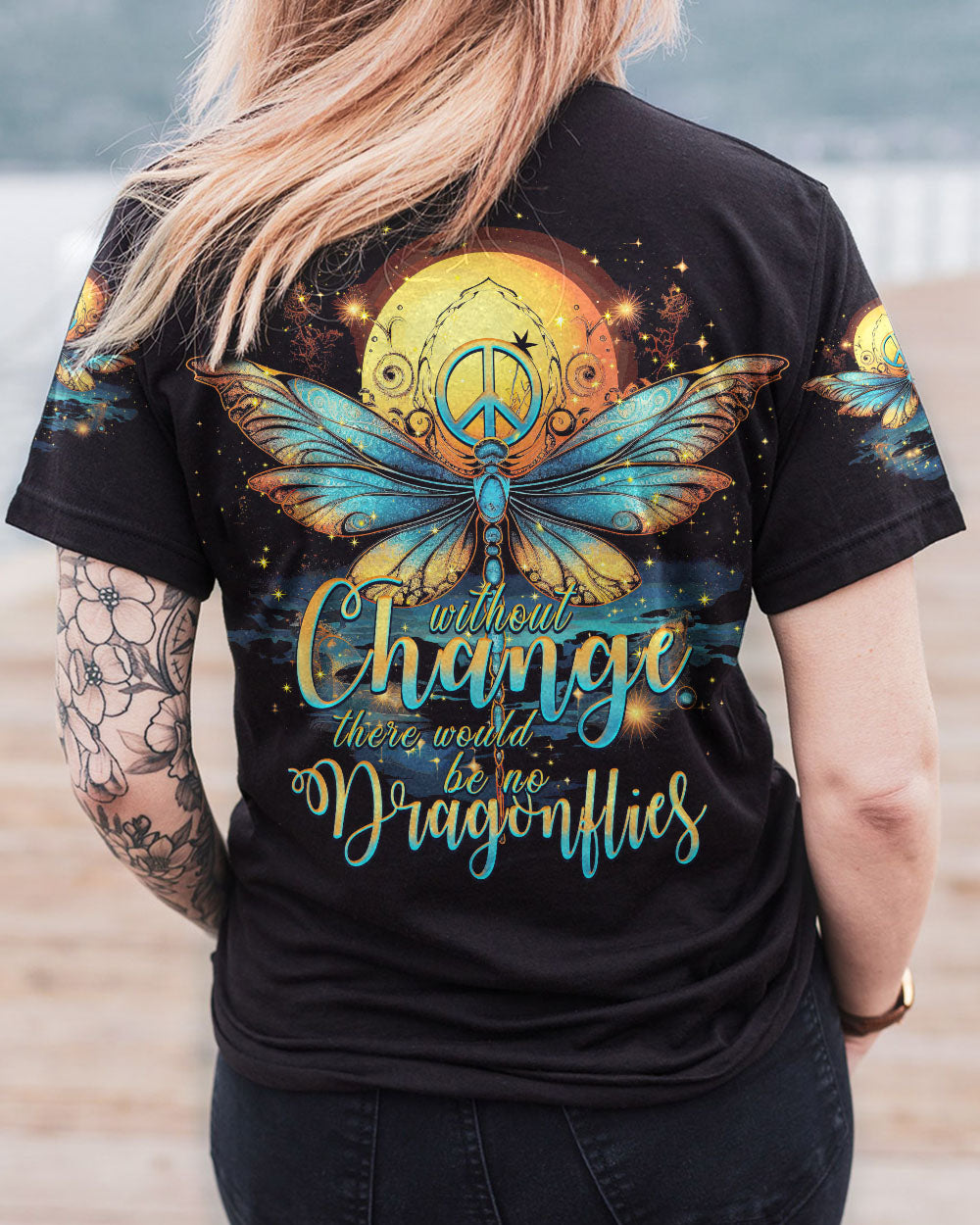 WITHOUT CHANGE NO DRAGONFLIES ALL OVER PRINT - TYTM2007232