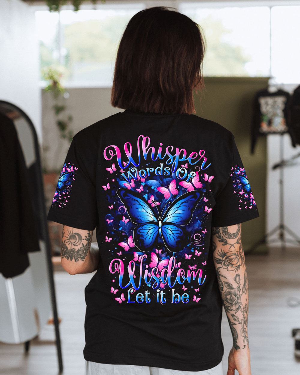 WHISPER WORDS OF WISDOM LET IT BE BUTTERFLY ALL OVER PRINT - TYTM2012242