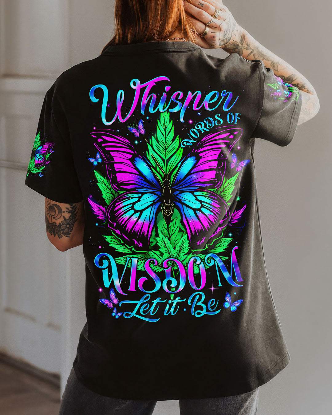 WHISPER WORDS OF WISDOM LET IT BE BUTTERFLY ALL OVER PRINT - TYTM2104253
